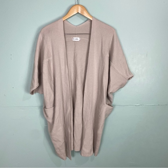 The Reset R Label Wool Dolman Sleeve Cardigan Sz L &‎ XL Sweater Knit - Picture 1 of 5